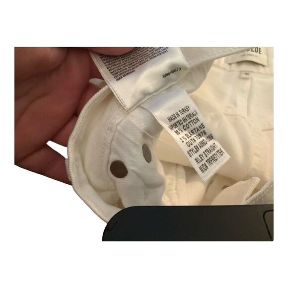 Agolde Riley High Rise Straight Crop Jeans NWT - Picture 8 of 8